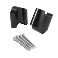 Magideal - Soporte Elevador De Manillar Cnc De 2 Piezas, Reemplazo Que Proporciona Una Posición De Asiento Adecuada, Adaptadores De Altura Elevada Para Xl 1200X Negro