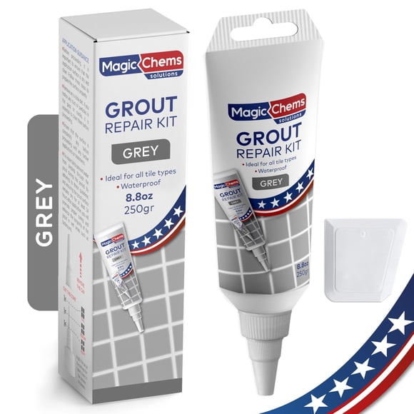 Kit de Reparación de Lechada Magic Chems Gris 250g Impermeable