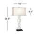 thumbnail image 4 of Lámpara de mesa 360 Lighting 72 cm USB juego de 2 plateado, 4 of 9