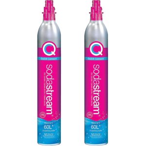 Paquete De Recarga Gas Co2 Sodastream 2 Cilindros Sistema Cqc Rosa
