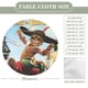 thumbnail image 2 of El gato con botas-theme Fitted Round Tablecloths Elastic Edged Table Covers Waterproof Table Cloth for Kitchen Holiday Party Tables Decor 150cm, 2 of 6