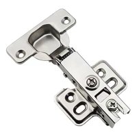 Genérica - 10Pcs Bisagra Reten Cierre Suave Recta 35Mm Con Tornillos Cierre Suave