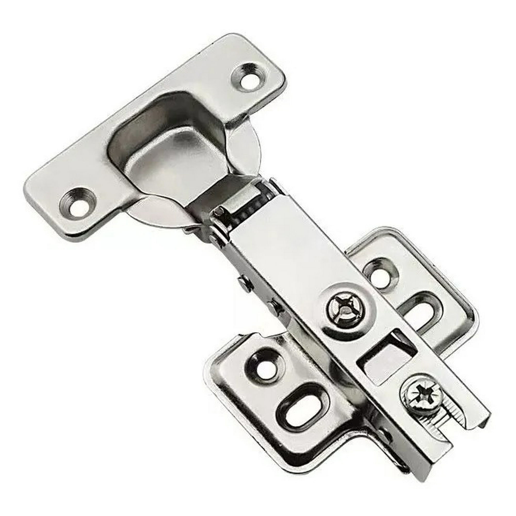 Genérica - 10pcs Bisagra Reten Cierre Suave Recta 35mm Con Tornillos Cierre Suave