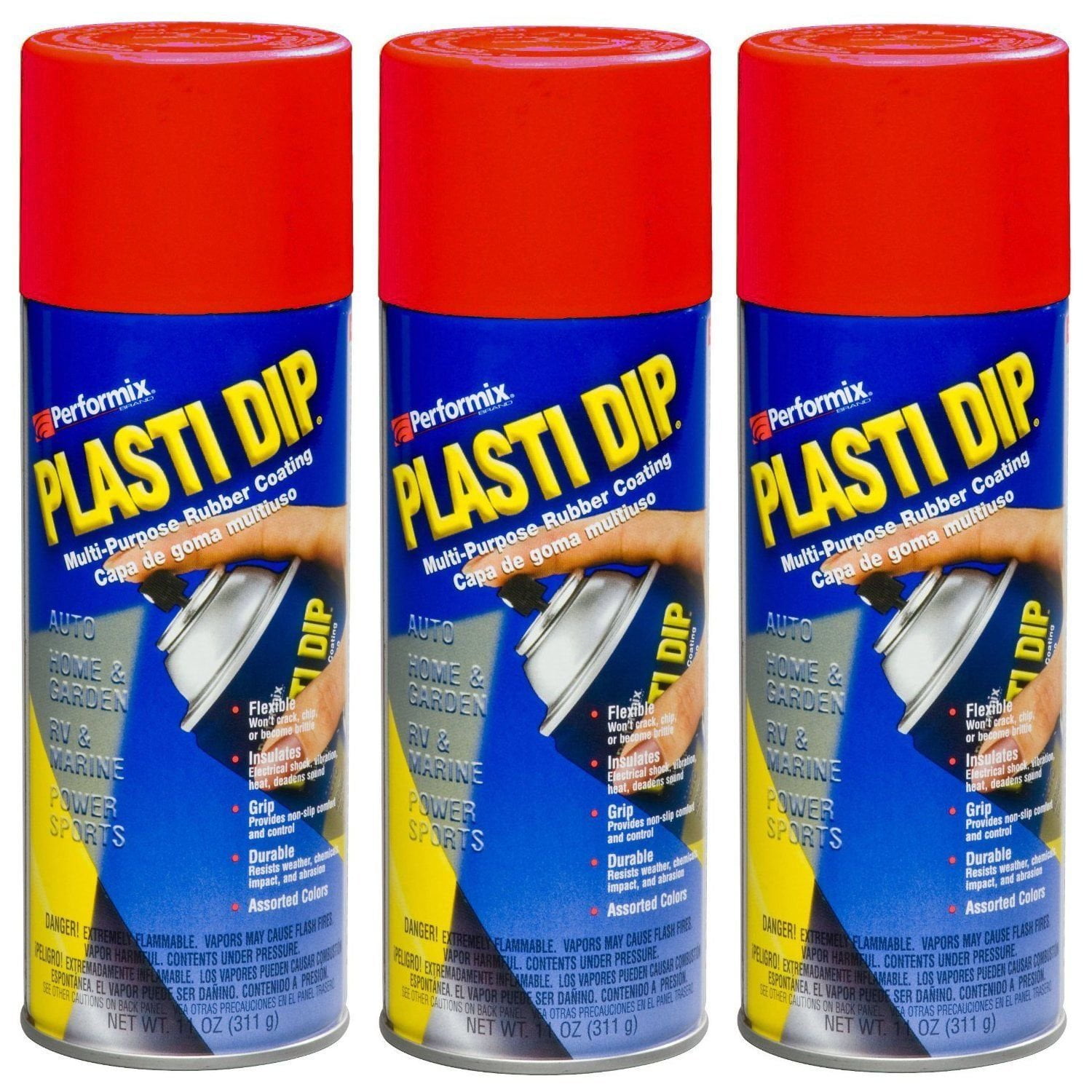 Aerosol Plasti Dip Performix 11201 Con Revestimiento De Goma, 325 Ml, Rojo