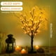 thumbnail image 3 of 1pc Battery Operated LED Spooky Tree Lights - Orange and Black Halloween Tree for Indoor Home Decorations, 3 of 4