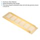 thumbnail image 4 of Uxcell 10"x3" Cubierta de Ventilación Rectangular Rejilla de Puerta Cubierta de Ventilación con Lamas con Tornillos para Gabinete Tono Dorado, 4 of 6