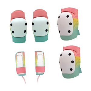 Ioensy - Coderas Muñequeras Prácticas Rodilleras Para Andar En Bicicleta Deportes Al Aire Libre Gradiente S