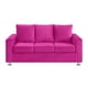 thumbnail image 1 of Sofa Kendy 3c Felpa 12 Fucsia, 1 of 6