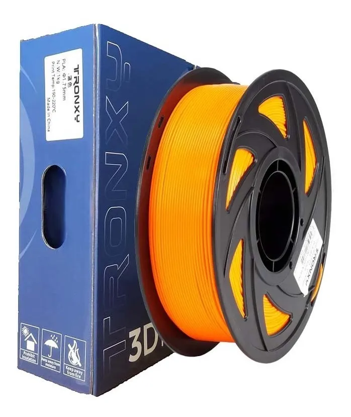Tronxy - Filamento 3D Pla De 1.75Mm Y 1Kg Naranja Fluor