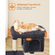 thumbnail image 3 of Feandrea Torre para Gatos 84 cm Percha Grande 2 Cuevas Gris Ahumado, 3 of 9