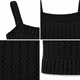 thumbnail image 3 of Top Mujer Tejido Calado Corto Con Tirantes negro Talla Única, 3 of 3