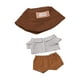 thumbnail image 3 of Conjunto De 3 Piezas De Camisa, Pantalones Cortos Y Sombrero Para Muñecas De 38 Cm, Regalos Para Niños, Color Negro, 3 of 3
