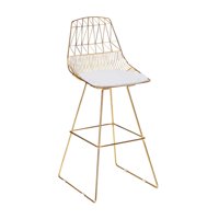 Oh! Mi Hogar ® - Taburete Wire Acolchado 77Cm