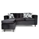 thumbnail image 2 of Seccional Intercambiable Roma Felpa Negro, 2 of 3