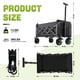 thumbnail image 2 of Carrito plegable FAVSH, capacidad de carga de 164 kg, frenos y 2 portavasos, 2 of 8