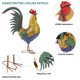 thumbnail image 4 of Escultura Autodaya 81 cm Gallo de Metal – Decoración estilo granja, 4 of 9
