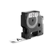 Cinta D1 Dymo 19Mmx7M Negro/Blanco