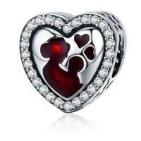 Genérico - Charm Dije Plata 925 Corazón Mamá E Hijo