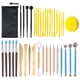 thumbnail image 1 of Kit de herramientas de arcilla, 38 piezas para esculpir cerámica, hornear, tallar, dibujar, puntear, modelar y dar forma., 1 of 7