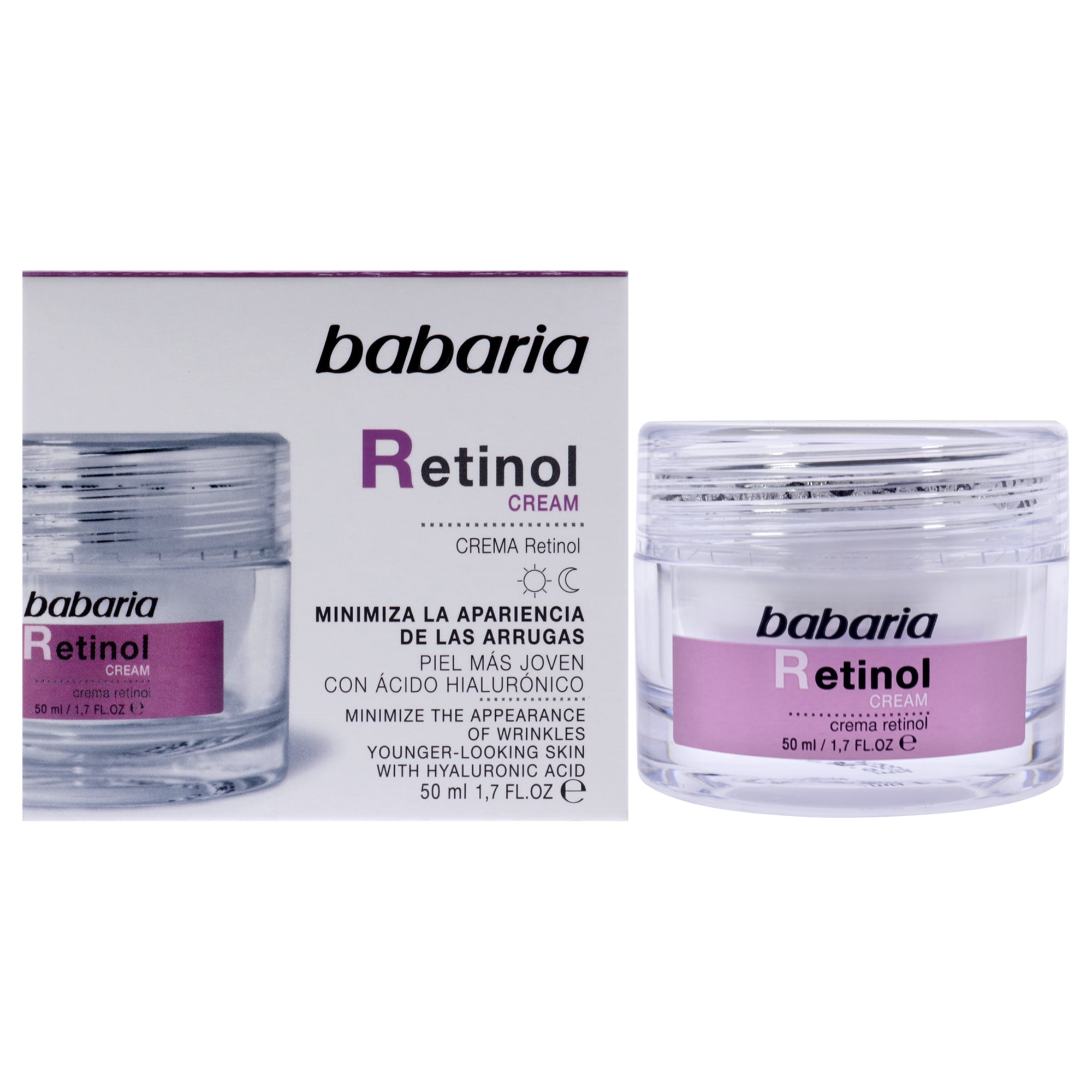 Babaria - Crema Rejuvenecedora Facial Con Retinol De Para Mujeres - Crema De 1,7 Oz