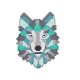 thumbnail image 1 of Kits De Punto De Cruz Con Estampado De Animales Abstractos, Costura Hecha A Mano Para Principiantes, Lobo, 1 of 5
