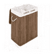 thumbnail image 2 of Cesto Canasto De Bambu Para Ropa Doble 65cm Grande Con Tapa Oscuro, 2 of 2