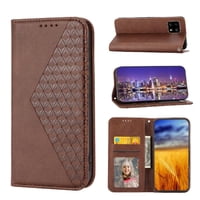 Funda Flip Foxdock Para Samsung Galaxy A22 5G , Estilo Billetera Con Diseño Rombo, Correa De Mano Y Soporte, Uso Diario