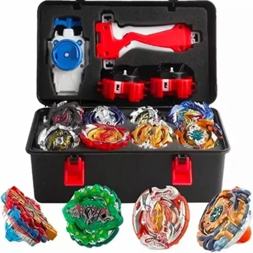 Genérico - 12 Estilos Bayblades Metal Fusion Beyblades Set Storage Box Variado