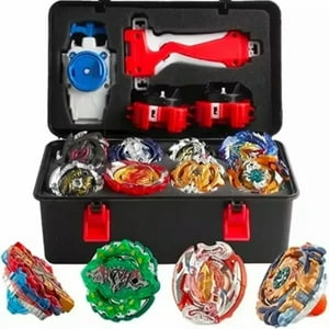 Genérico - 12 Estilos Bayblades Metal Fusion Beyblades Set Storage Box Variado