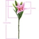 thumbnail image 3 of Paquete De 5 Flores Artificiales De Lirio De Tacto Real, Flores Falsas Para Boda, Hogar, Fiesta, Jardín, Tienda, Oficina, Decoración De Flores De Lirio De Plástico Falso., 3 of 7