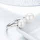 thumbnail image 3 of Anillo perla ajustable plata 925, 3 of 3