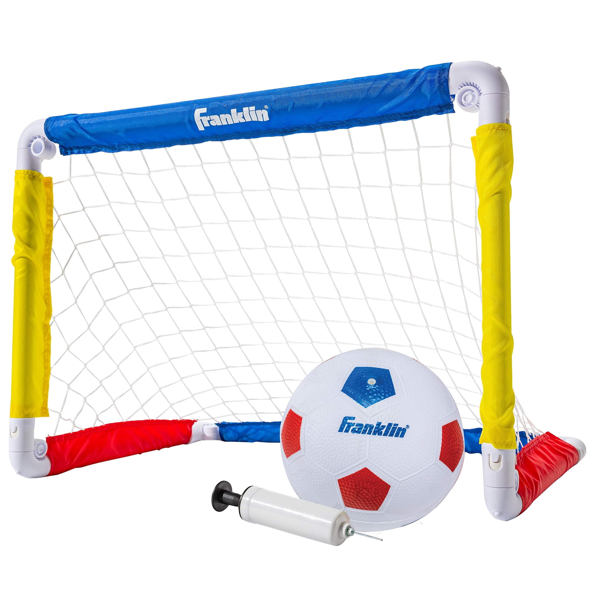 Set De Miniportería De Fútbol Franklin Sports Kids Con Pelota Y Bomba