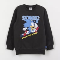 Polerón Cerrado Niño Gris Personaje Sonic