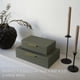thumbnail image 4 of Cajas de almacenamiento decorativas ZICOTO de piel sintética, juego de 2, 4 of 9