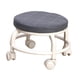 thumbnail image 3 of Taburete Redondo Con Ruedas, Silla Giratoria Resistente Y Resistente, Para Lavado De Coches, Salones De Fitness, Color Negro, 3 of 5