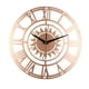 thumbnail image 2 of Reloj de pared de 12 pulgadas, reloj de pared de cuarzo , sin tictac, funciona con pilas, decoración del hogar para sala de estar, dormitorio, Dorado, 2 of 5