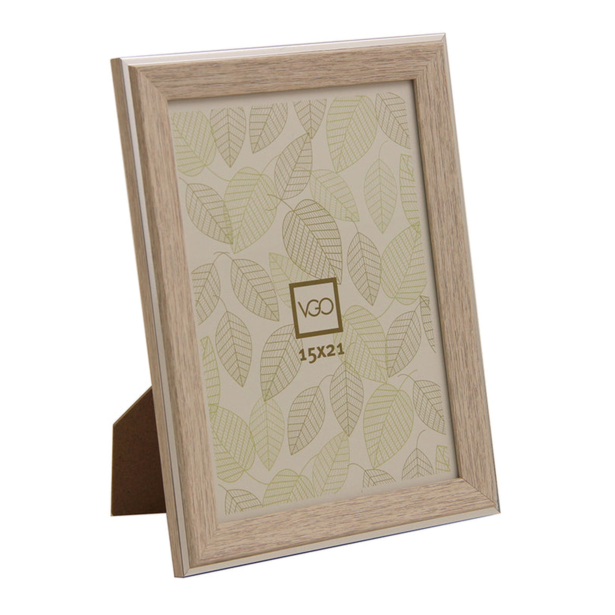 Vgo - Marco 15x20 Simil Madera Color Natural Natural