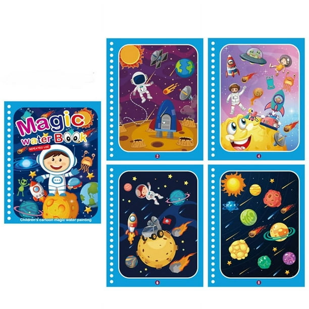 Montessori Toys, Reusable Coloring Book, Magic Water Drawing Book Painting, Drawing Toys, Sensory Early Education Toys For Kids
