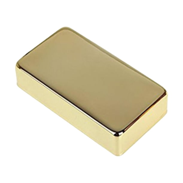 Cubierta de pastilla de guitarra eléctrica de carcasa cerrada, cubiertas de pastilla de latón selladas, tapa de pastilla de guitarra ligera superior , Oro