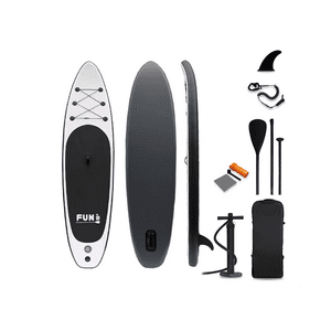 Basko Fitness - Stand Up Paddle Con Inflador Y Remo Black
