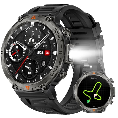 Reloj Inteligente Adivax Military Gps Con Linterna Led Para
