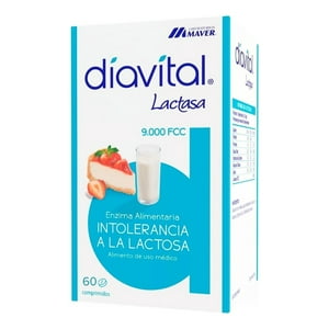 Maver - Diavital Lactasa 60 Comprimidos Sin Sabor