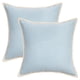thumbnail image 1 of REGALWOVEN Paquete de 2 fundas decorativas para cojines suaves con ribete para sofá cama sala de estar azul 18" x 18", 1 of 7