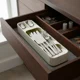 thumbnail image 1 of Organizador De Cubiertos Compacto Para Gavetas Beige Plástico, 1 of 8