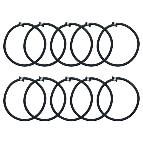 Ioensy - 10 Correas De Amarre De Cuerda Elástica De Trampolín Para Lona De Tienda De Trampolín Interior Negro