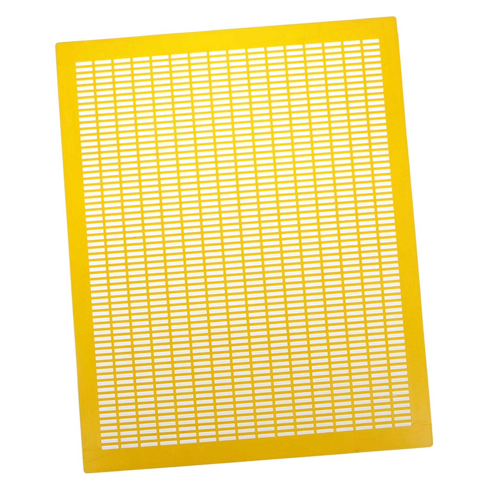 Ioensy - Práctico Excluidor De Abejas Reina De 10 Marcos, Fácil De Limpiar, Accesorios Para El Patio Trasero, Amarillo