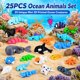 thumbnail image 3 of Mini Toys pkaoakyo 25 piezas Animales del Océano 3D Flexibles, 3 of 8