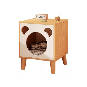 Genérico - Velador Con Cama Para Mascota Casa Perro Gato 45X40X60Cm