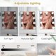 thumbnail image 2 of Espejo de Tocador BWLLNI Iluminado Hollywood con 3 Modos de Color Blanco, 2 of 7