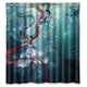 thumbnail image 1 of Cortina de ducha distintiva de Anime Magical Girl, juego de cortina de baño con ganchos, tamaño 66 x 72 pulgadas, 1 of 3